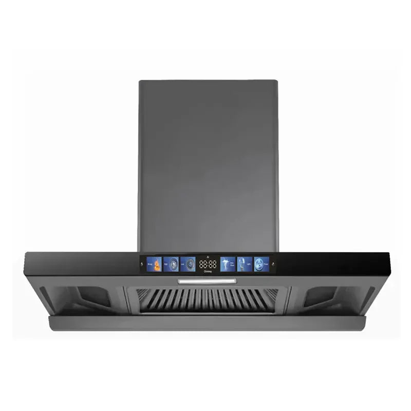 Auto clean range hood kitchen chimney hood Professional Stainless Steel Wall Mounted Range Hood