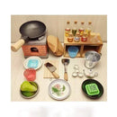 Dollhouse Mini Kitchen Furniture Toys Full Set Models for Doll House Kitchen Furniture Decorative Accessories