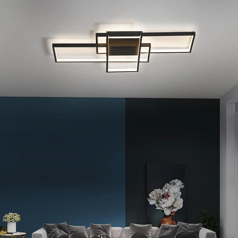 Alexa Smart Home Modern Led ceiling lights for livingroom bedroom lustre Led ceiling light White/Black led Ceiling Lamp fixture