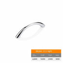Curved Handles Wardrobe Cabinet Pull Handles Drawer Knobs Zinc Alloy Cupboard Door Handle Furniture Fitting Home Hardware