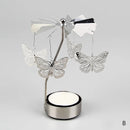 Metal Candlesticks For Candles Modern Room Decor Silver Carousel Candle Tea Light Holder Damper Home Decoration Valentine's Gift