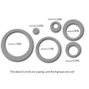 24Pcs Removable Acrylic Round Mirror Wall Stickers DIY Home Decoration 3D Three-dimensional Mirror Wall Sticker Living Room Deco