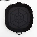 1PC Reusable Silicone Air Fryer Basket Oven Mold Baking Tray Pizza Fried Chicken Basket Round Square Pan Liner Accessories
