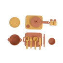 Food Grade Silicone Kitchen Toys Set for Kids Kitchen Accessories Pretend Play Cooking Toy BPA Free Children Educational Toys