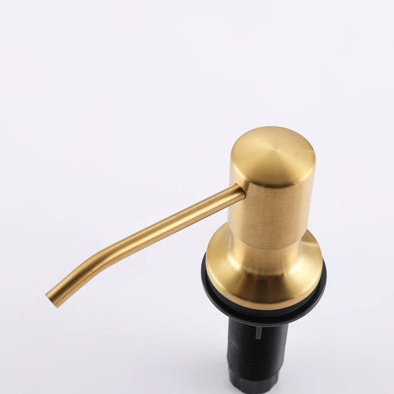 8 Colors Countertop Stainless Steel Kitchen Sink Brushed Gold Liquid Soap Dispenser Large Capacity Liquid Detergent Pump Bottle