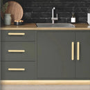 Luxury Black Kitchen Cabinet Handles Gold Door Dressers Wardrobe Closet Drawer Knobs Silver Closet Furniture Decoration Pulls