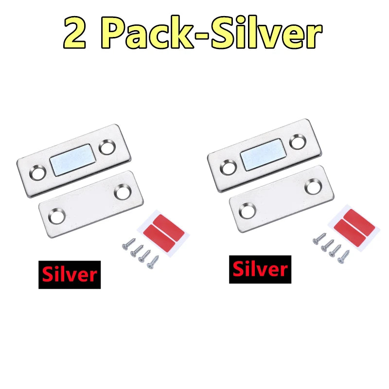 4/2/1Pack Ultra Thin Cabinet Magnetic Catch Adhesive Drawer Magnet Catch Kitchen Closet Door Closing Magnetic Door Catch Closer