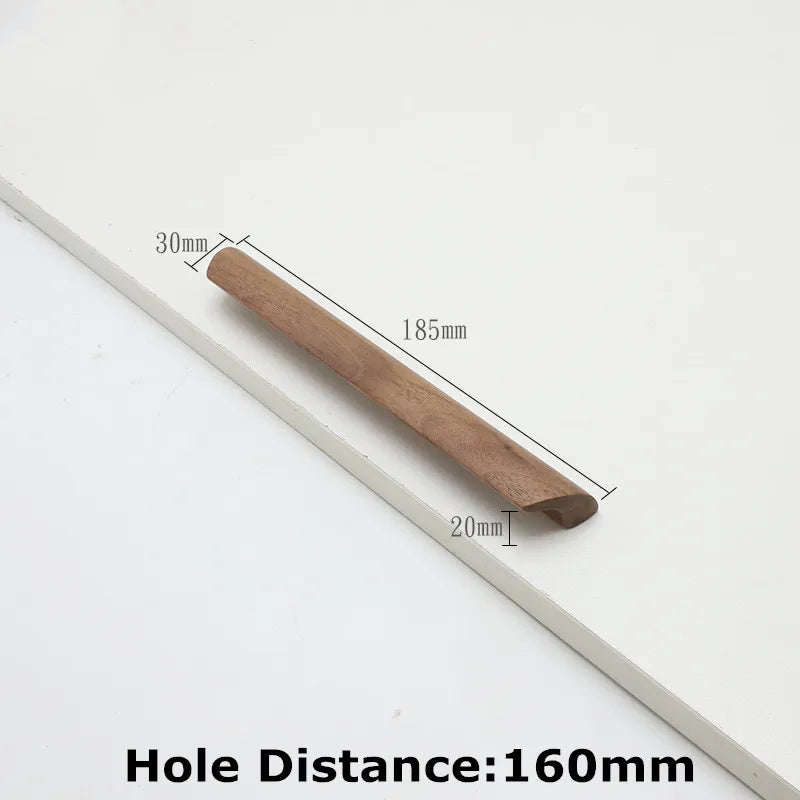 1pc Log Style Kitchen Cabinet Handle Drawer Solid Wood Furniture Wooden Door Drawer Knobs Cupboard Handles for Furniture