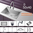 Stainless Steel Chinese Kitchen Sinks for Kitchen Sink Thickened Brushed Process Simple and Creative Kitchen Sink for Restaurant