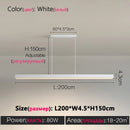 Designer dining room chandelier simple modern Nordic dining table bar table lamp minimalist led long office chandelier