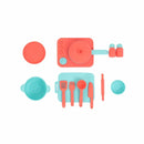 Food Grade Silicone Kitchen Toys Set for Kids Kitchen Accessories Pretend Play Cooking Toy BPA Free Children Educational Toys