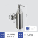 304 Brushed Stainless Steel Manual Soap Dispenser Wall Mounted Golden Black Square Round Soap Dispenser for Hotel Bathrooms