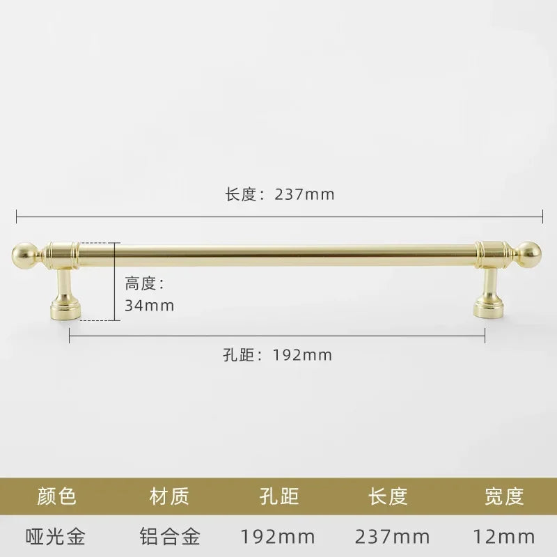 Cabinet Hardware Modern Minimalism Aluminum Alloy Kitchen Cabinet Handles for Bathroom Drawer Pulls Drawer Handles Door Knob