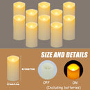 10-160Pcs Flickering Wedding Decor Candles Birthday Flameless Candle Concert LED Candles Battery Operated Electronic Candles