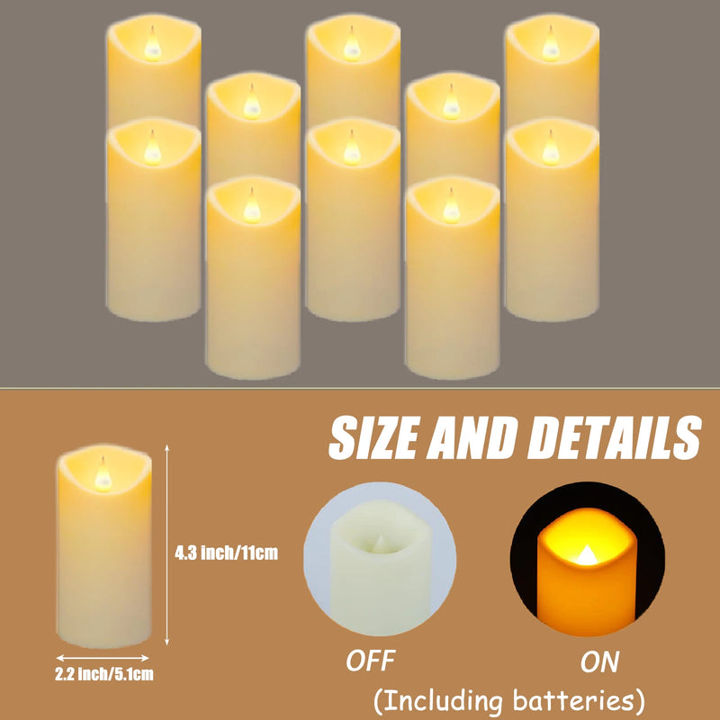 10-160Pcs Flickering Wedding Decor Candles Birthday Flameless Candle Concert LED Candles Battery Operated Electronic Candles