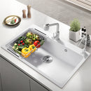 Italian-style Quartz Stone Kitchen Sink Household Large Single-slot Washbasin Under-counter Basin Sink Kitchen Accessories U