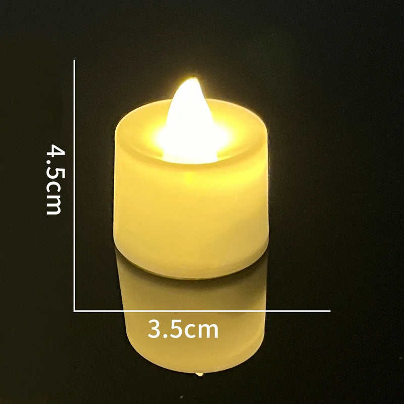 Small Tealight DIY Accessories LED Candle, Birthday Party Decoration, Digital Candle Light, Holiday Scene Layout