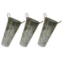 3Pcs Flower Pot Vase Flower Bucket Metal Floral Buckets Jug French Milk Galvanized Holder Country Rustic Planter Flowers Florist