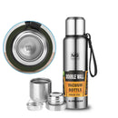 Premium Thermos Bottle 304 Stainless Steel Vacuum Flask Insulated Tumbler Cold and Hot Water Cup with Rope for Tea Coffee Drinks