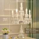 OUFULA European Style Crystal Floor Lamp Luxurious Hotel Ballroom Wedding Candle Decoration Lamp Living Room Bedroom Villa