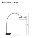 Nordic Circle Fishing Floor Lamp Modern LED Wrought Iron Art Luminaires for Living Room Bedroom Sofa Home Decor Standing Light