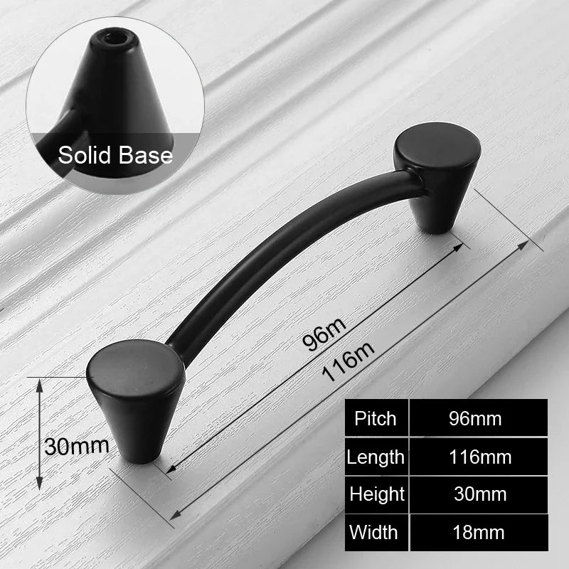 Black Handles Furniture Cabinet Knobs Muebles Handle Kitchen Handles Drawer Knobs Cabinet Pulls Cupboard Handles Knobs
