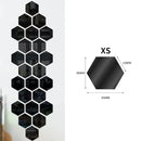 Wholesale Acrylic Hexagon Mirror Wall Stickers Self Adhesive Solid Paster DIY Tile Decals Living Room Art Decoration Ornaments