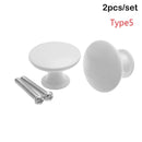 2Pcs Round Shape Wardrobe Pulls Drawer Knob Cabinet Pulls Kitchen Cupboard Door Handle Practical Furniture Fittings Hardware