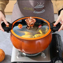 Slow Stewed Soup Pot，Pumpkin，Multifunctional Non Stick Pot for Gas Stove,Micro Pressure Pot, New Home Type Soup Pot, Universal