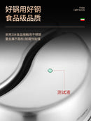 Thickend 304 stainless steel household hot pot induction cooker two-flavor chafing dish soup stew pan stewpan 28-34cm