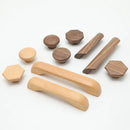 1pc Log Style Kitchen Cabinet Handle Drawer Solid Wood Furniture Wooden Door Drawer Knobs Cupboard Handles for Furniture