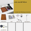 304 stainless steel undermount or Above Mount kitchen sink Washing Basin with Multifunctional waterfall kitchen faucet