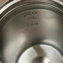 SMEG  Milk White 240ML Beverage  Cup Travel Portable Drinking Cup Stainless Steel Vacuum Leak proof Coffee Thermos