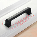 Aluminum Alloy Black Cabinet Handles American Style Solid Kitchen Cupboard Pulls Drawer Knobs Furniture Handle Hardware