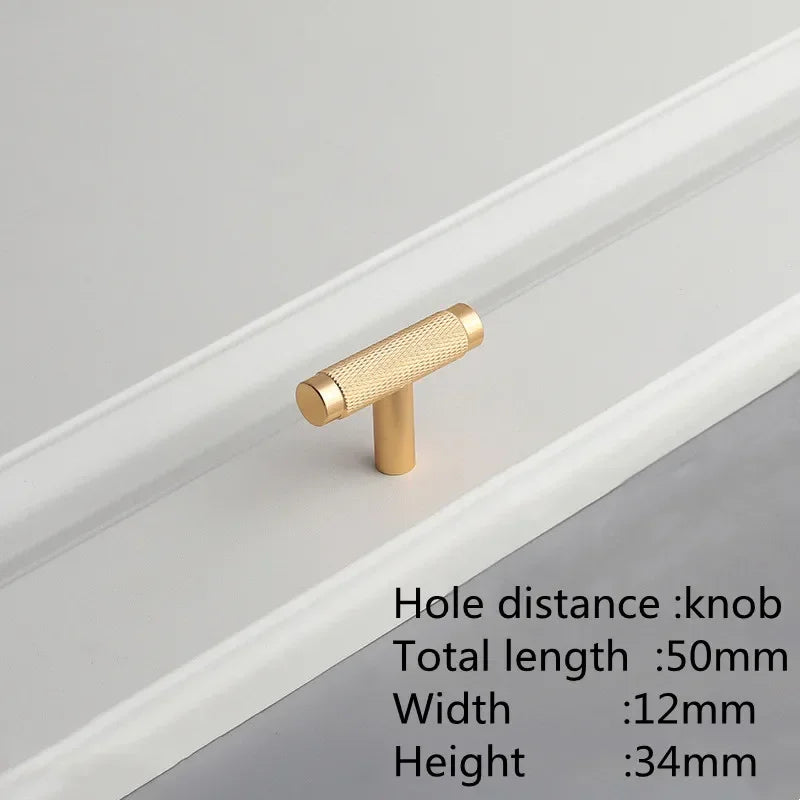 KK&FING Round Rod Knurled Carved Aluminum Alloy Furniture Door Handles Cabinet Drawer Knobs Bedroom Wardrobe Door Pulls Hardware