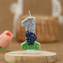 Dinosaur Birthday Candles for Cake Soywax Candle Bithday Number Candle for Boy Party Cake Topper Decorative