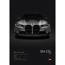 Luxury Black Classic latest sports car F80 M3 M4 M5 Z8 G80 B-BMW Cool Poster Home living room Wall Art Garage Room Decor