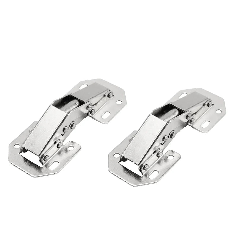 90 Degree Steel Cabinet Hinges 3 Inch Hinge Cabinet No-Drilling HoleHydraulic Buffer Hinge Kitchen Cabinet Cupboard Hinges