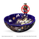 Luxury Hand-painted Bathroom Sinks Special-shaped Above Counter Basin Ceramic Wash Basin Designer Home Kitchen Art Single Basin