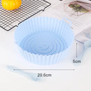 Reusable Airfryer Pan Liner Accessories Silicone Air Fryers Oven Baking Tray Pizza Chicken Airfryer Non-stick Silicone Mould