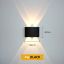 Aluminum LED Wall Lamp Waterproof IP65 Outdoor Garden Lights 8W 12W Interior Wall Light for Bedroom Living Room Stairs Lighting