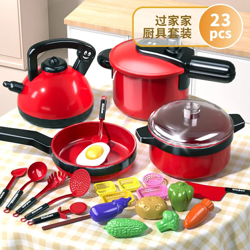 Toy Real Cooking Toy Mini Rice Cooker Pretend Play Toy Kitchen Kids Toys Simulation Cooking Toys Dollhouse Accessories