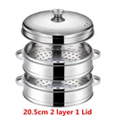 Stainless Steel Pot Drain Basket Kitchen Cooking Bamboo Steamer Cooker  Rice  Food Steaming Grid with Double Ear