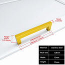 Square Furniture Hardware Black Cabinet Handle Stainless Steel Kitchen Door Knobs Cupboard Wardrobe Drawer Pulls