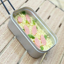 1PC Outdoor Aluminum Lunch Box Handle Cook Rice Can Be Heated Lunch Portable Cookware Flame Cooking Picnic Camping Fried Steaks