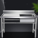 Stainless Steel Kitchen Sinks Washing Sink with Bracket Multifunctional Sinks for Restaurant Commercial Floor Dishwashing Sinks