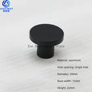 Space Aluminum Single Hole Handle Modern Wardrobe Drawer Round Knob Silver/black/gold Kitchen Cabinet Furniture Small Handle