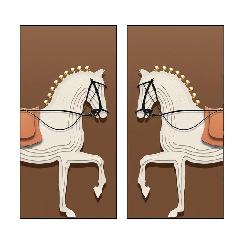 Modern Luxury Horses Canvas Posters and Prints Wall Art Entrance Decorative Painting Porch Living Room Home Decor Cuadros