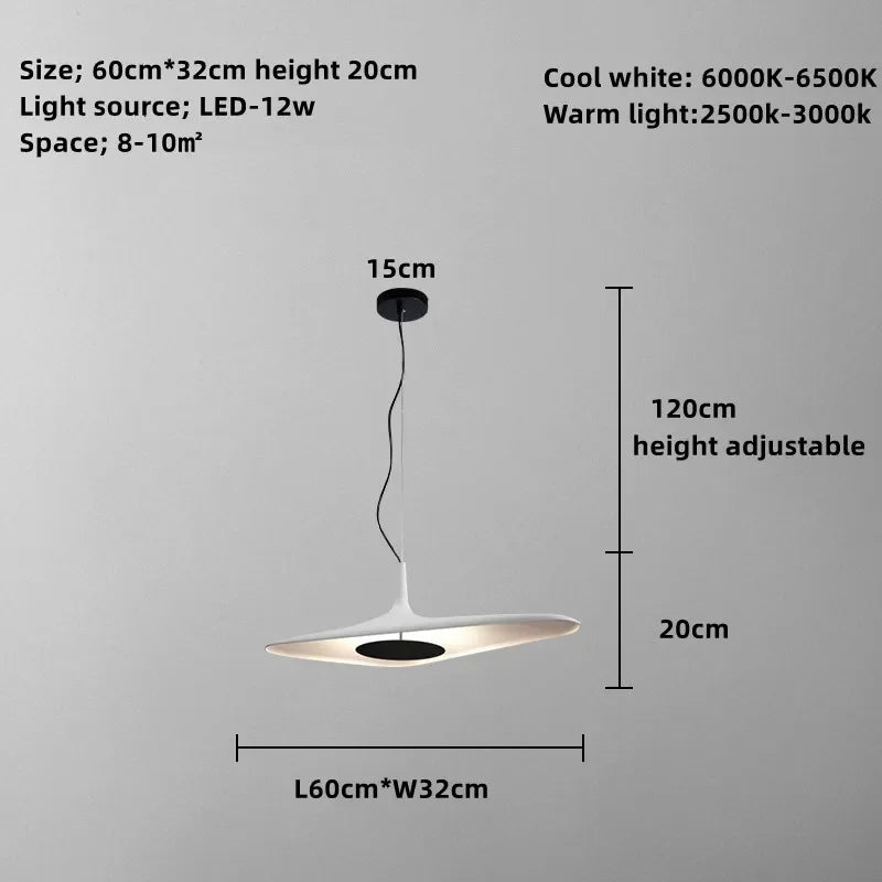 Italian Postmodern Irregular Nordic LED Chandelier for Living Dining Room Bedroom Exhibition Hanging Lamp Black Decor Lights