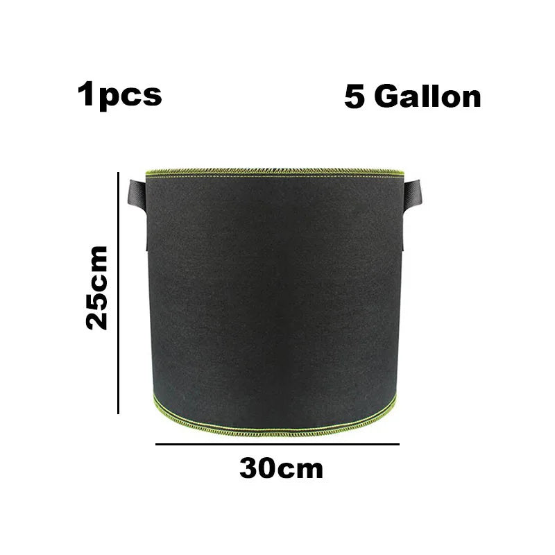 1/5/10gal fabric potato plant flower Pots Grow Bags flowr Flowerpot fruit plante tools garden growing Vegetable veg Planting